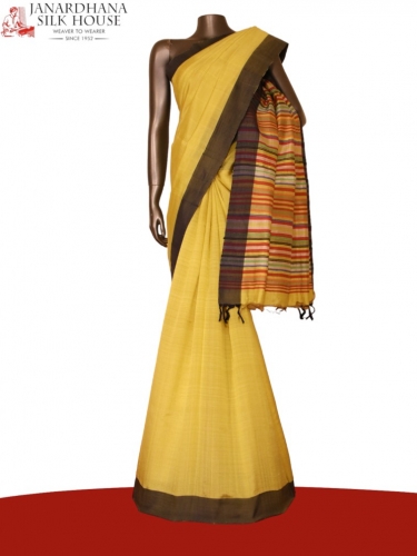 Handloom Pure Tussar Silk Saree